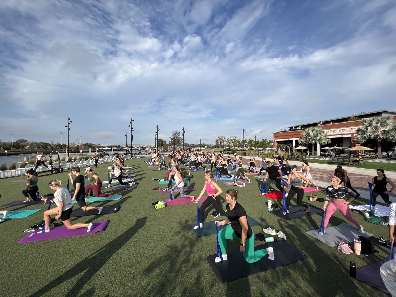 The Pilates Krewe at Armature Works on the Lawn